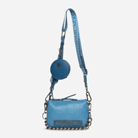 Steve Madden Miniroy Aqua Chain Bag