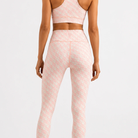 Guess Jeans Pink Monogram Leggings дамски клин • M