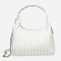 Steve Madden Bgeneve White Chain Bag