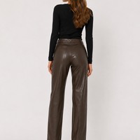Vero Moda кожен панталон Straight Fit • 38 / М