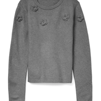 Vero Moda пуловер с плетени цветя • M