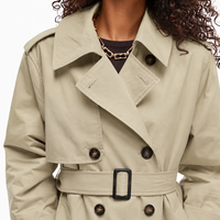 Topshop дълъг тренч с подвижна подплата • XL