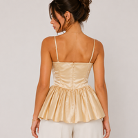 ASOS LUXE сатенен топ • EU 32/XS