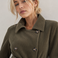Vero Moda тренч от едро кадифе • M/L