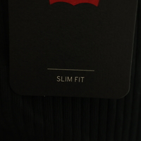 Levi’s черна рипсена блуза Slim Fit с копчета - S