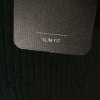 Levi’s черна рипсена блуза с копчета Slim Fit / S