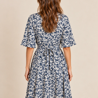 Vero Moda рокля риза с флорален десен • S