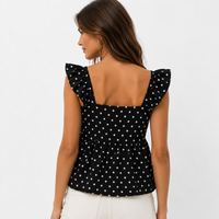 Vero Moda Топ SOPHIE с пеплум силует • M