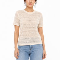 PIECES плетена блуза • M