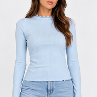 PIECES дамска рипсена блуза  • XL
