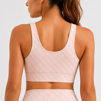Guess Jeans Pink Logo Lace-Up Crop Top • S