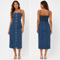 Levi’s дънкова midi рокля Slim Fit - L