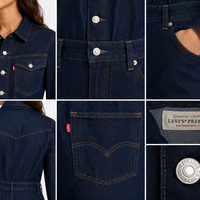 Levi’s Dark Denim Jumpsuit • S