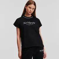 Karl Lagerfeld Cap Sleeve дамска тениска • S