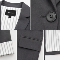 VERO MODA Сив втален блейзър • M
