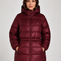 Levi’s Shiny Burgundy пухено яке • XS