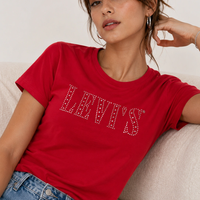 Levi’s Rhinestone Logo Tee • XS