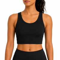 NIKE Dri-FIT Indy Seamless Crop Top • L