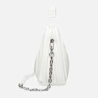 Steve Madden Bgeneve White Chain Bag