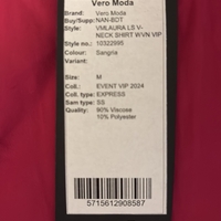 Vero Moda риза Laura Sangria • M