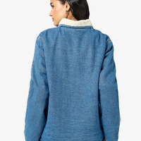 ONLY дънково яке с teddy подплата Oversized • M