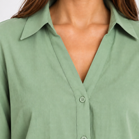 Vero Moda риза Green Bay широк модел • M