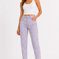 Miss Selfridge дънки с бродирани цветя • 32/S/XS