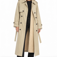Topshop дълъг тренч с подвижна подплата • XL
