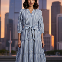 Levi’s райета midi рокля с колан Relaxed Fit / size M