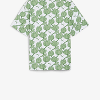 Puma ESS+ Blossom AOP Tee бяла тениска с принт • M