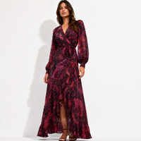 Mango Paisley дълга рокля • S