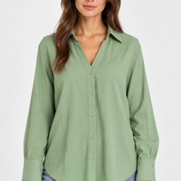 Vero Moda риза Green Bay широк модел • M