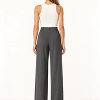 LeGer широк панталон в графитено сиво • L