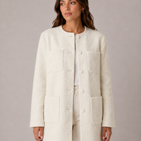 Warehouse Premium Wool Boucle палто • 40