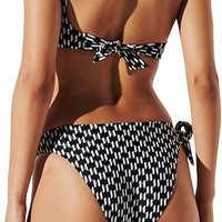 Karl Lagerfeld Monogram One Shoulder Tie Top • M