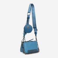 Steve Madden Miniroy Aqua Chain Bag