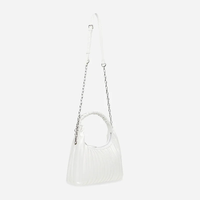 Steve Madden Bgeneve White Chain Bag