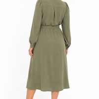 Vero Moda риза рокля с колан • L