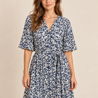 Vero Moda рокля риза с флорален десен • S