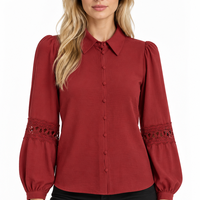 Vero Moda Malva дантелена риза • M