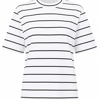 Selected Femme Райе тениска от органичен памук • S Oversized