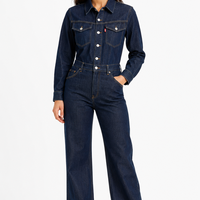 Levi’s Dark Denim Jumpsuit • S