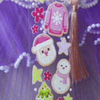 Акрилен книгоразделител -Christmas 001