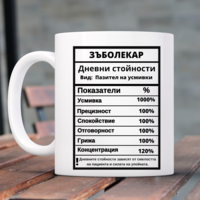 Чаша за Зъболекар с възможност за персонализация