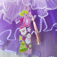 Акрилен книгоразделител -Christmas 001