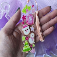 Акрилен книгоразделител -Christmas 001