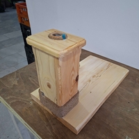 Дървен диспенсър за ракия с чешмичка