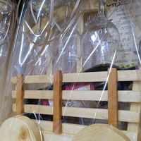 Каручка с червено вино и 3 бр. чаши – Подаръчен комплект**