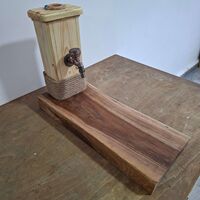 Дървен диспенсър за ракия с чешмичка – 2