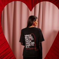 T-shirt Wings - black